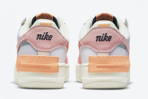 Grade School Nike Air Force 1 Shadow Pink Glaze-Orange Chalk CI0919-111-3