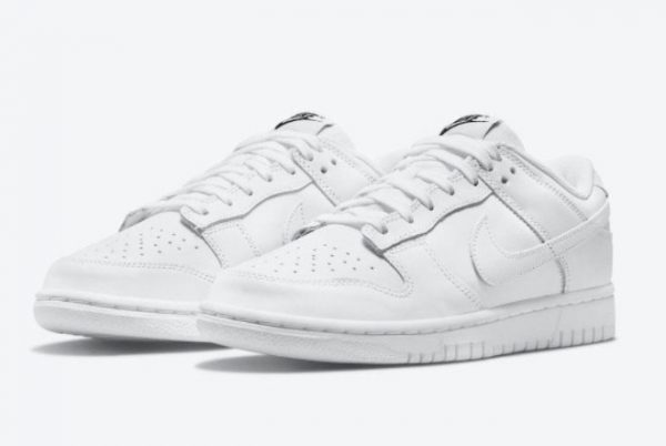 Men and Women's Nike Dunk Low Triple White DD1503-109-2