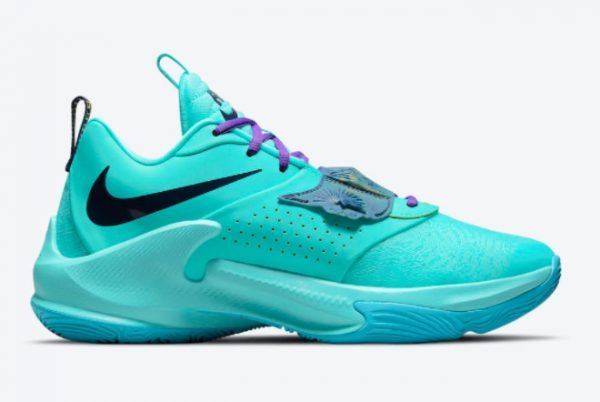 Nike Zoom Freak 3 Aqua Giannis Sneakers On Sale DA0695-400-1