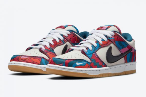 2021 Parra x Nike SB Dunk Low Shoes For Sale DH7695-600-2