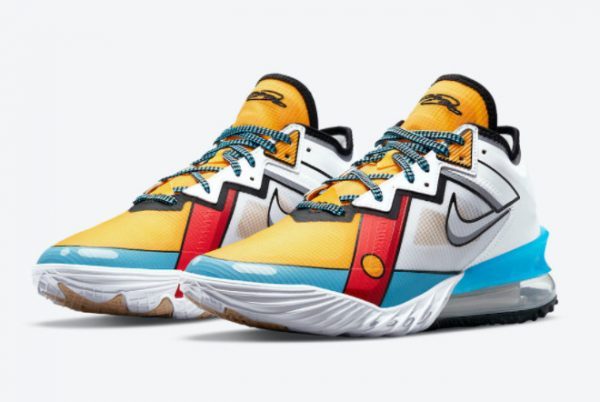 Shop Nike LeBron 18 Low Stewie Griffin Basketball Shoes CV7564-104-2