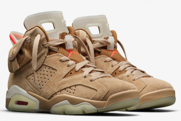 Travis Scott x Air Jordan 6 British Khaki New Sale DH0690-200-2