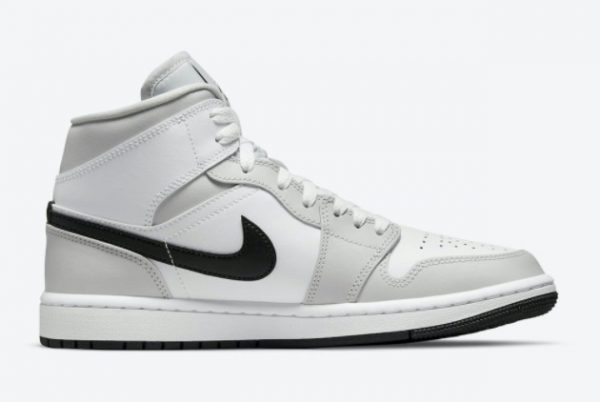 2021 Air Jordan 1 Mid Light Smoke Grey For Sale Online BQ6472-015-1