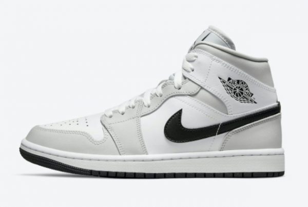 2021 Air Jordan 1 Mid Light Smoke Grey For Sale Online BQ6472-015