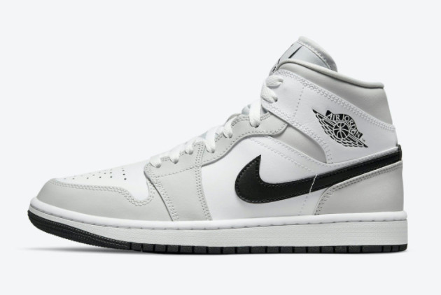 2021 Air Jordan 1 Mid Light Smoke Grey For Sale Online BQ6472-015