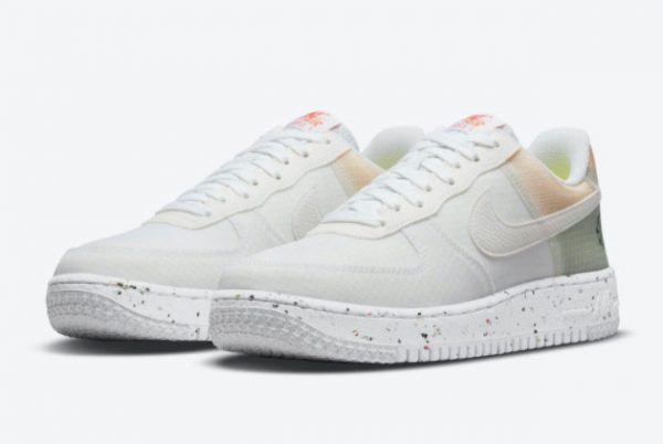 2021 Latest Nike Air Force 1 Crater White Orange DH2521-100-2