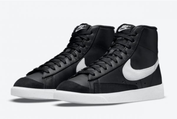 2021 Latest Nike Blazer Mid ’77 Next Nature Black White DO1344-001-1