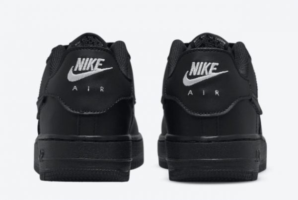 2021 New Release Nike Air Force 1/1 Black Crimson DB1856-001-2