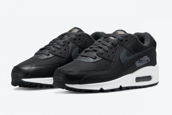 2022 Nike Air Max 90 Black White On Sale DC9445-001-2