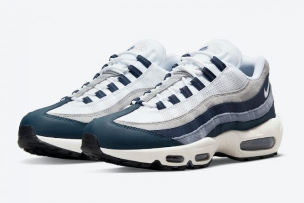 Buy Nike Air Max 95 Navy White Grey Running Shoes DC9412-400-1