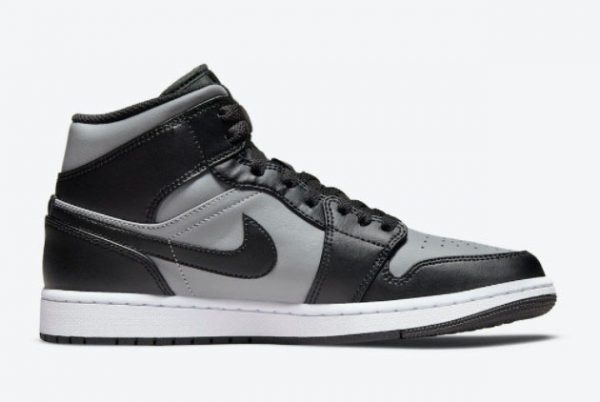 Grade School Air Jordan 1 Mid Shadow Black Grey 554724-096-1