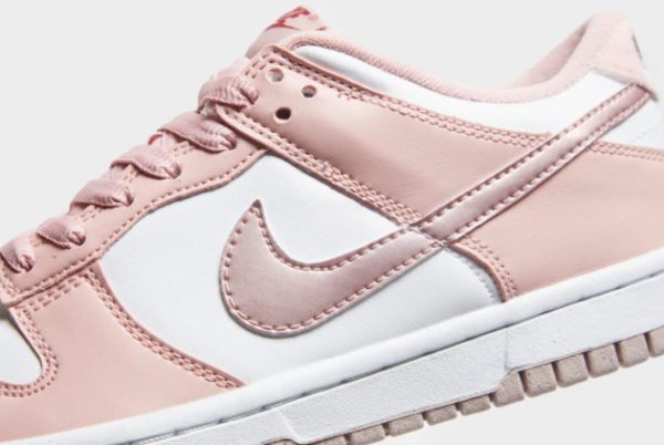 Nike Dunk Low GS Pink Velvet Shoes For Girls-2