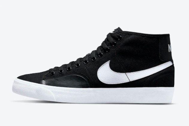 Nike SB Blazer Court Mid Black White Special Sale DC8901-001