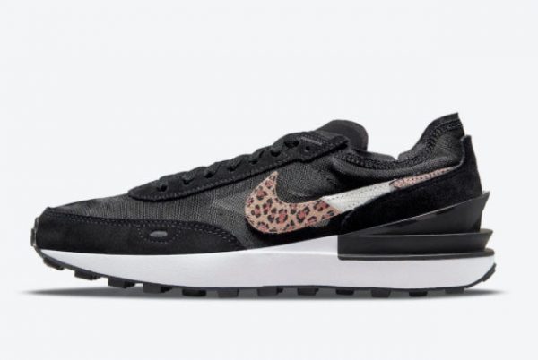 Nike Waffle One Leopard Black Multi Color New Sale DJ9776-001