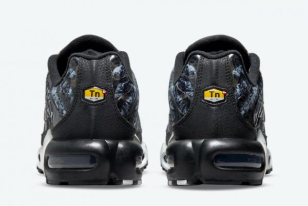 2021 Cheap Nike Air Max Plus Black White Print Shoes DO6384-001-3