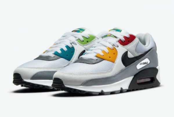 2021 Latest Nike Air Max 90 Peace, Love, Swoosh DM8151-100-2