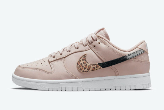 2021 Latest Nike Dunk Low Animal Print Dusty Pink DD7099-200