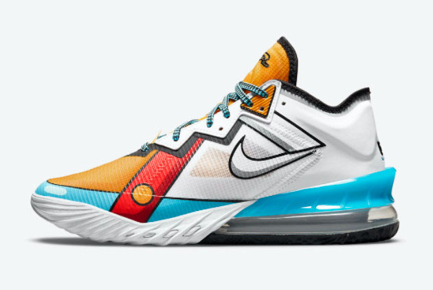 2021 Nike LeBron 18 Low Stewie Griffin On Sale CV7562-104