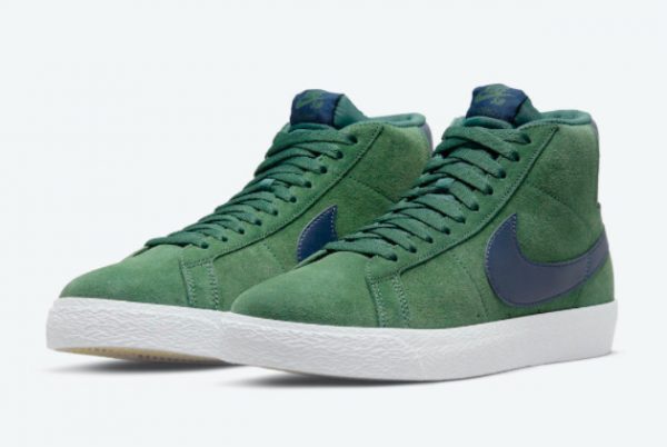 2021 Nike SB Blazer Mid Nobel Green Online Sale 864349-302-2