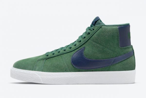 2021 Nike SB Blazer Mid Nobel Green Online Sale 864349-302