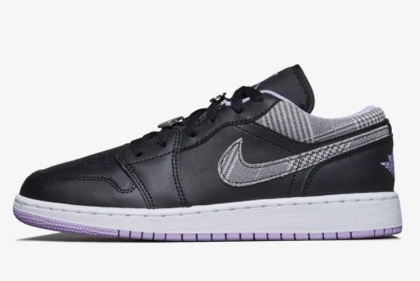 2021 Release Air Jordan 1 Low SE GS Houndstooth DH0570-015