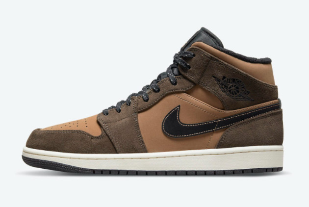 2021 Release Air Jordan 1 Mid Brown DC7294-200