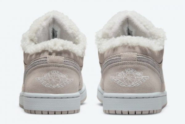 2022 Cheap Air Jordan 1 Low Sherpa Fleece Sneakers DO0750-002-3