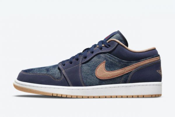 Air Jordan 1 Low Denim Midnight Navy Basketball Sneakers DH1259-400