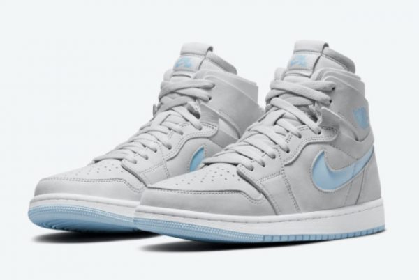 Buy Air Jordan 1 Zoom CMFT Grey/Light Blue-White CT0979-004-2