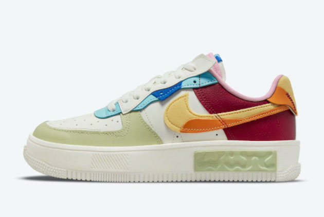 Buy Nike Air Force 1 Fontanka Saturn Gold-Sunset-Pomegranate DO6719-100