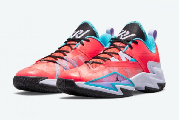 Jordan Westbrook One Take III Bright Crimson/Aqua-Black-Purple DC7701-600-2