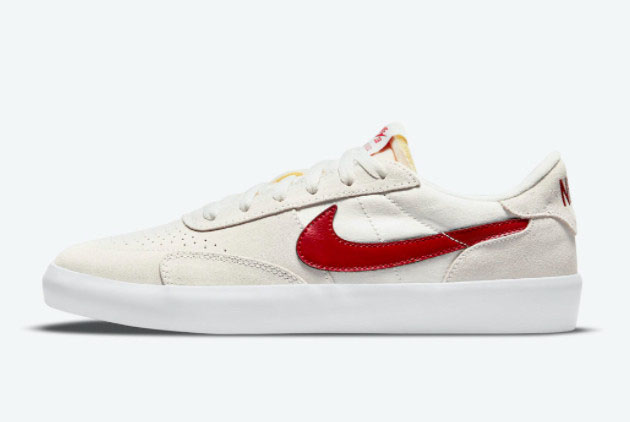 Men and Women's Nike SB Heritage Vulc Gym Red CD5010-103