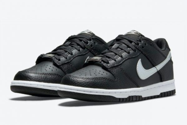 NBA x Nike Dunk Low GS Black Silver For Sale DC9560-001-2