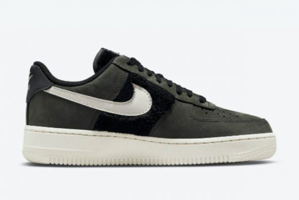 Nike Air Force 1 Low Fur Black Bone For Cheap DO6714-001-1