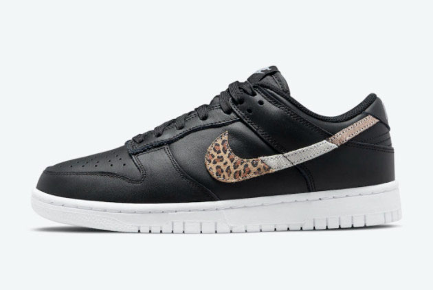 Nike Dunk Low Animal Print Leopard Black For Sale DD7099-001