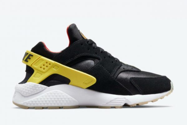 Shop Nike Air Huarache GS Have A Nike Day Black Yellow DO5873-001-1