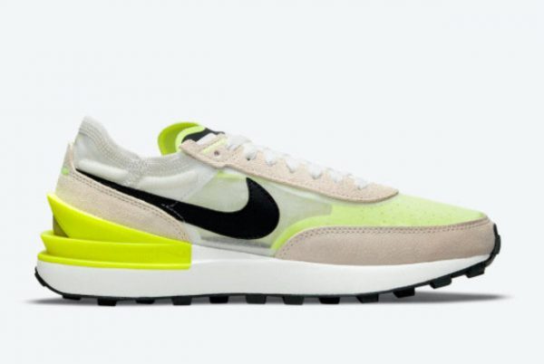 Shop Nike Waffle One Summit White Rattan Volt Sneakers DN4696-101-1