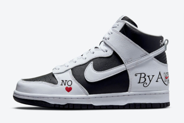 Supreme x Nike SB Dunk High By Any Means Black White DN3741-002