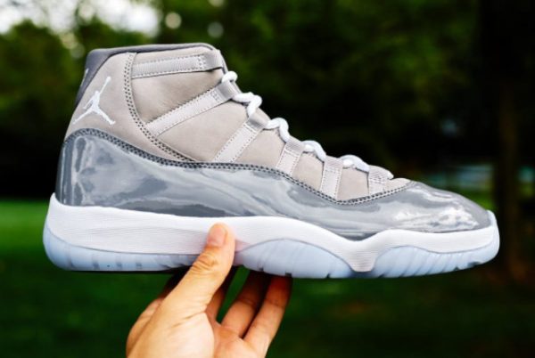 2021 Grade School Air Jordan 11s Cool Grey CT8012-005-4