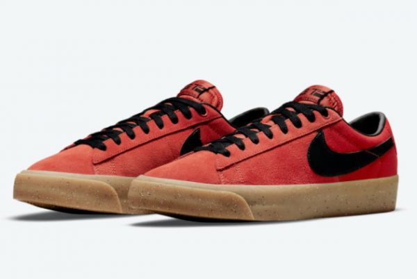 2021 New Release Nike SB Blazer Low GT Cinnabar DC7695-600-1