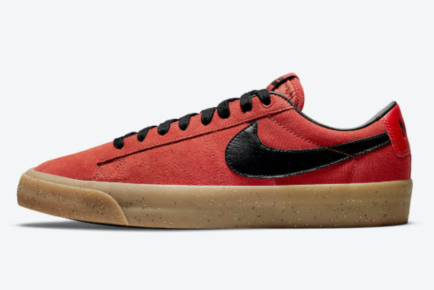 2021 New Release Nike SB Blazer Low GT Cinnabar DC7695-600