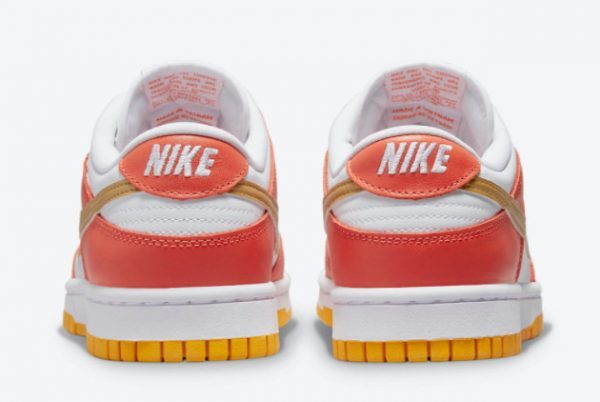 2021 Newest Nike Dunk Low Golden Orange White-Gold DQ4690-800-3