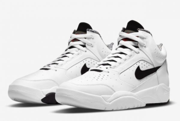 2021 Nike Air Flight Lite Mid White Black Shoes DJ2518-100-2