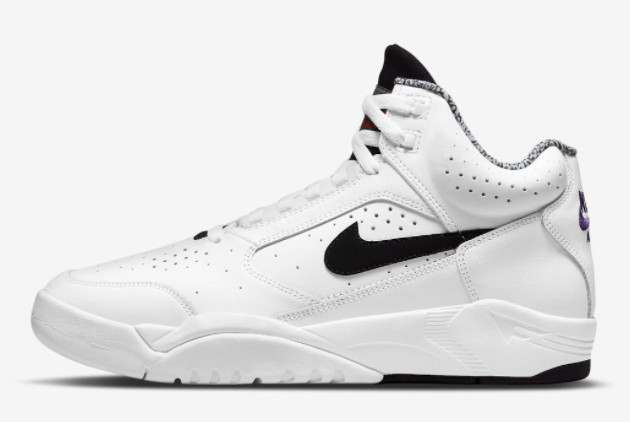 2021 Nike Air Flight Lite Mid White Black Shoes DJ2518-100