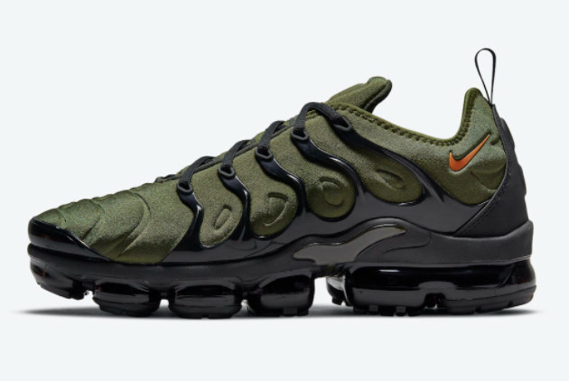 2021 Nike Air VaporMax Plus Olive Men Sneakers DQ4688-300