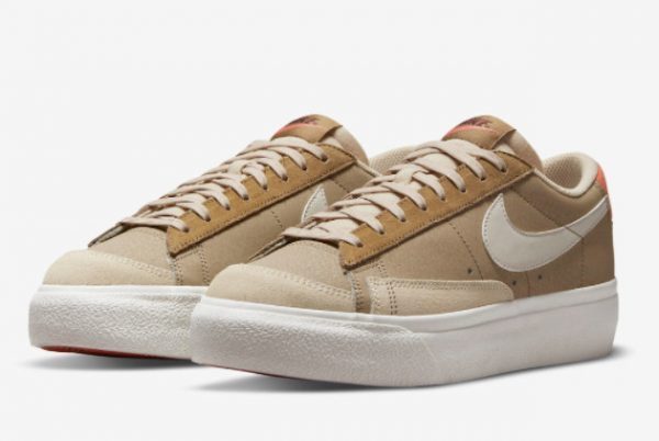 2021 Nike Blazer Low Platform Khaki For Sale DQ9318-200-1