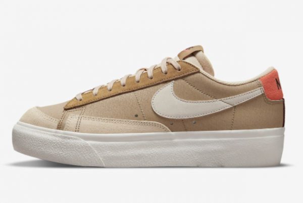 2021 Nike Blazer Low Platform Khaki For Sale DQ9318-200