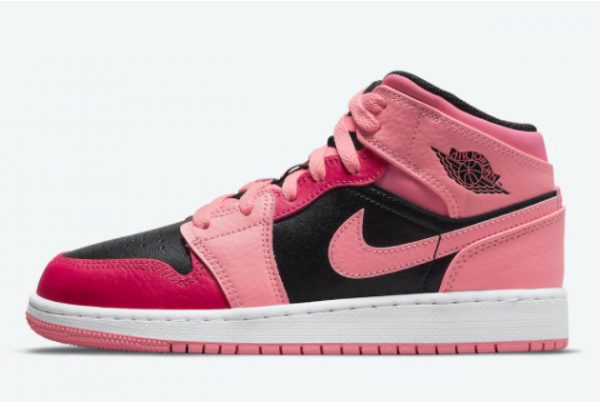 2022 Cheap Air Jordan 1 Mid GS Coral Chalk In Store 554725-662