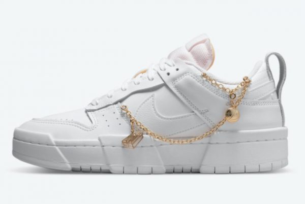 Buy Nike Dunk Low Disrupt Gold Charms Basketball Shoes DO5219-111