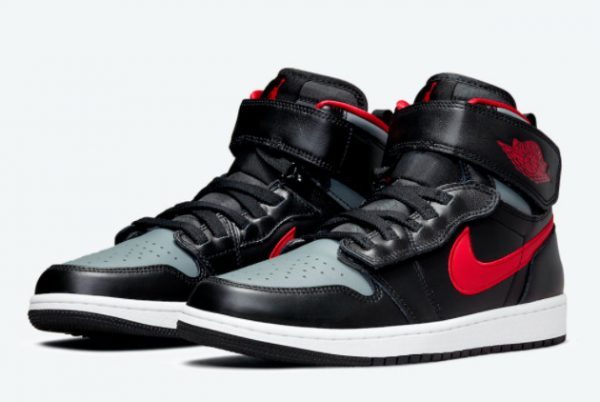 Cheap Air Jordan 1 High FlyEase Black Gym Red Smoke Grey CQ3835-006-2